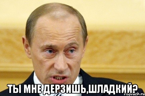  Ты мне дерзишь,шладкий?, Мем путин