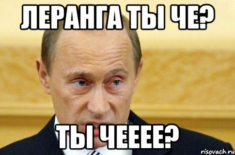 леранга ты че? ты чееее?, Мем путин