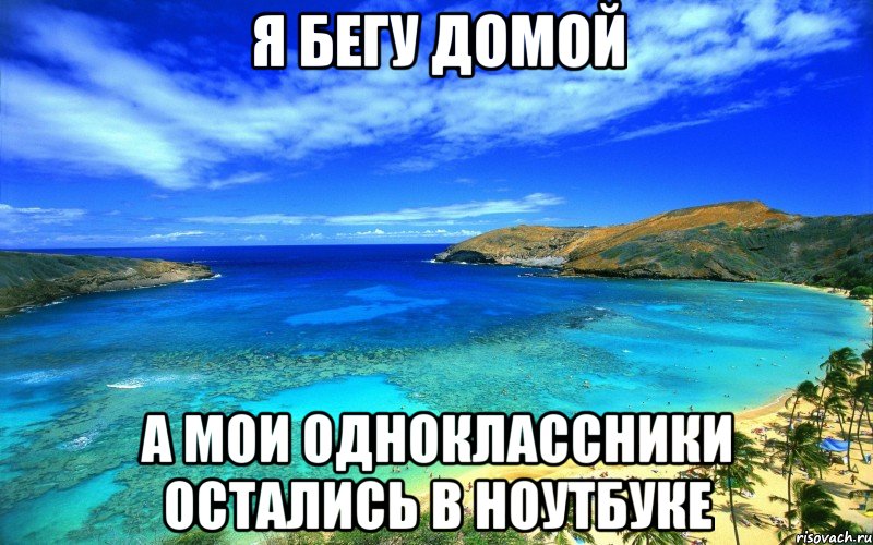 я бегу домой а мои одноклассники остались в ноутбуке, Мем пвпап