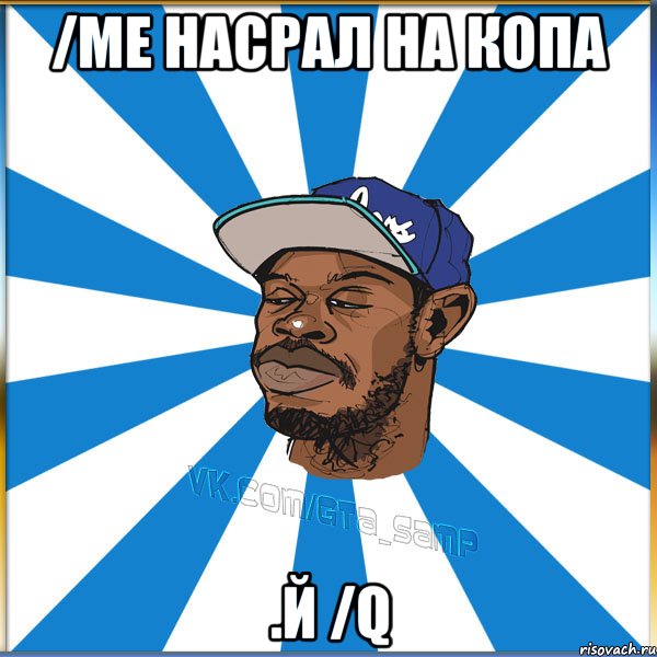 /me насрал на копа .й /q