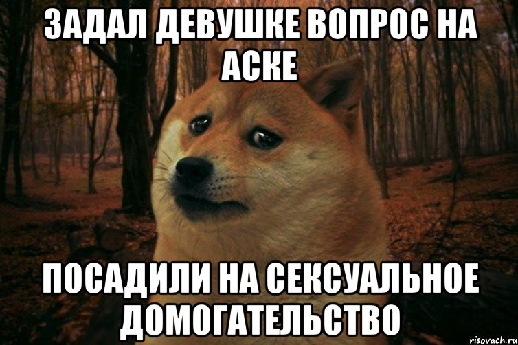 задал девушке вопрос на аске посадили на сексуальное домогательство