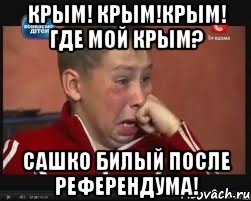 КРЫМ! КРЫМ!КРЫМ! ГДЕ МОЙ КРЫМ? Сашко Билый после референдума!