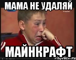 Мама не удаляй Майнкрафт
