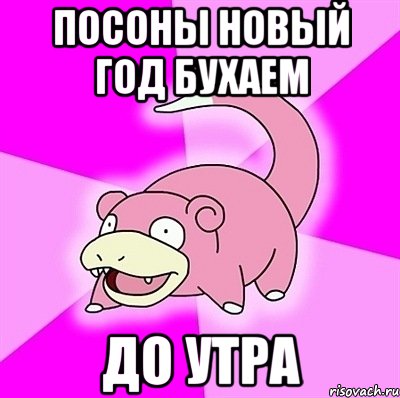 посоны новый год бухаем до утра
