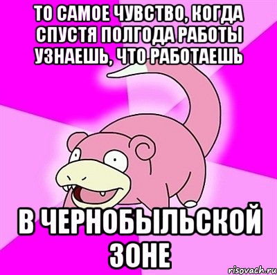 То самое чувство, когда спустя полгода работы узнаешь, что работаешь В ЧЕРНОБЫЛЬСКОЙ ЗОНЕ