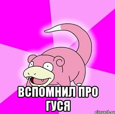  Вспомнил про гуся, Мем слоупок