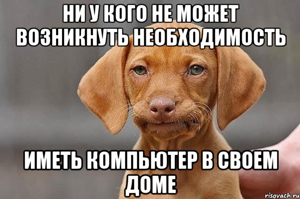 Ни у кого не может возникнуть необходимость иметь компьютер в своем доме