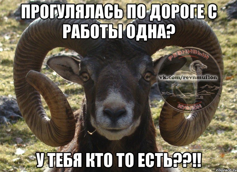Прогулялась по дороге с работы одна? У тебя кто то есть??!!
