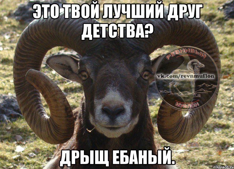 это твой лучший друг детства? дрыщ ебаный.