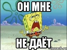 он мне не даёт, Мем Спанч Боб плачет