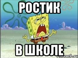 Ростик в школе, Мем Спанч Боб плачет