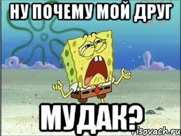 ну почему мой друг МУДАК?, Мем Спанч Боб плачет