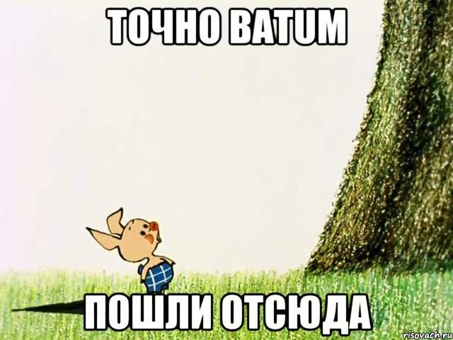 Точно batum пошли отсюда, Мем срач