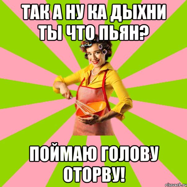 ТАК А НУ КА ДЫХНИ ТЫ ЧТО ПЬЯН? поймаю голову оторву!