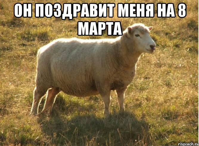 он поздравит меня на 8 марта 