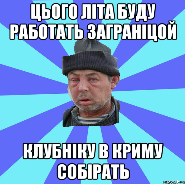 Цього літа буду работать заграніцой КЛУБНІКУ В КРИМУ СОБІРАТЬ