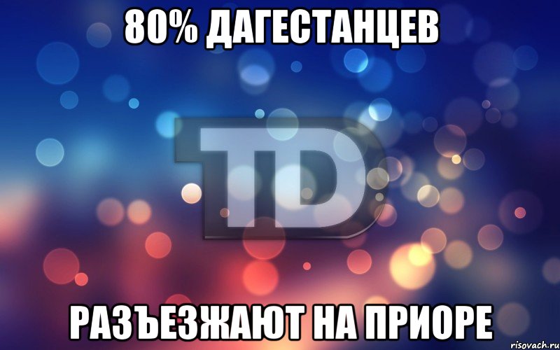 80% Дагестанцев разъезжают на приоре