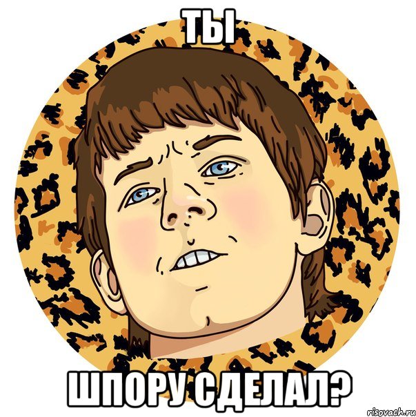 ТЫ ШПОРУ СДЕЛАЛ?