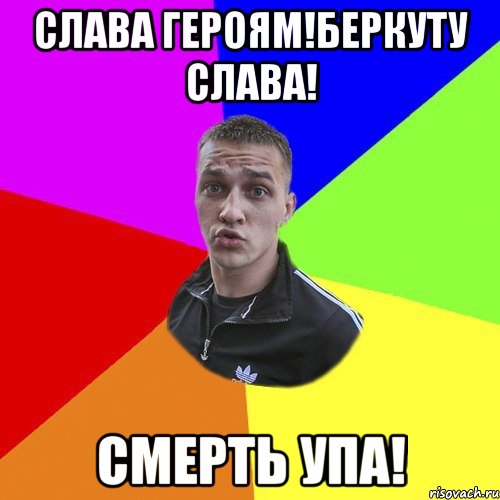 слава героям!Беркуту слава! смерть упа!, Мем Типовий Ттушка