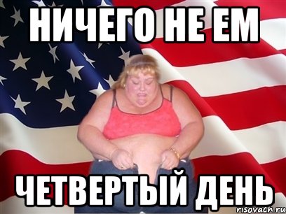 Ничего не ем Четвертый день, Мем Толстая американка