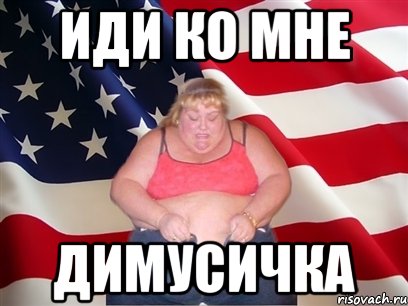 ИДИ КО МНЕ ДИМУСИЧКА, Мем Толстая американка