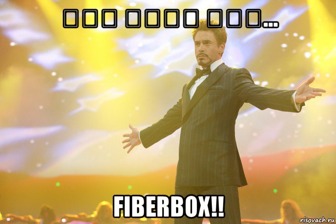 אני מציג לכם... FiberBox!!, Мем Тони Старк (Роберт Дауни младший)