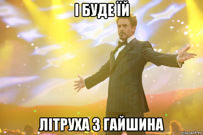 і буде їй літруха з Гайшина, Мем Тони Старк (Роберт Дауни младший)
