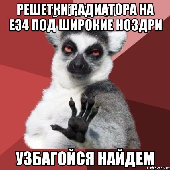 РешеткИ радиатора на Е34 под широкие ноздри УЗБАГОЙСЯ найдем, Мем Узбагойзя