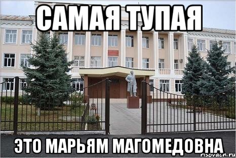 Самая тупая Это Марьям Магомедовна