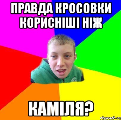 правда кросовки корисніші ніж каміля?