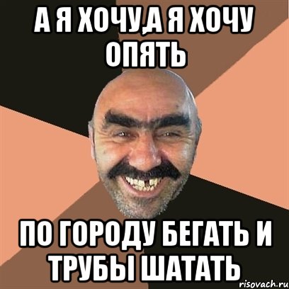 а я хочу,а я хочу опять по городу бегать и трубы шатать, Мем Я твой дом труба шатал