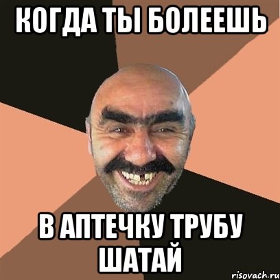 когда ты болеешь в аптечку трубу шатай, Мем Я твой дом труба шатал