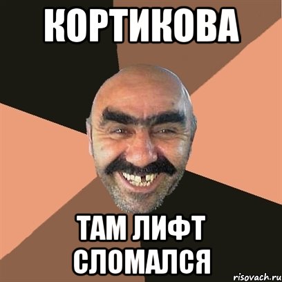 Кортикова там лифт сломался, Мем Я твой дом труба шатал