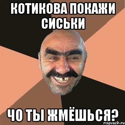 Котикова покажи сиськи чо ты жмёшься?, Мем Я твой дом труба шатал