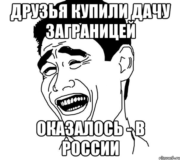 друзья купили дачу заграницей оказалось - в россии, Мем Яо минг