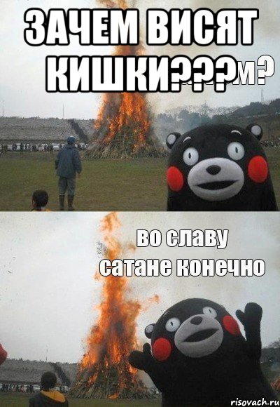 зачем висят кишки??? 