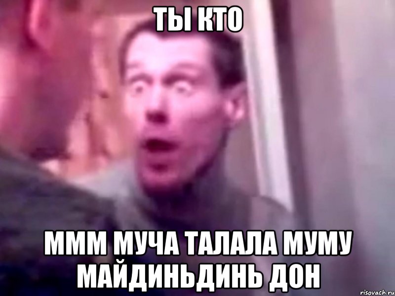 ты кто ммм муча талала муму майдиньдинь дон