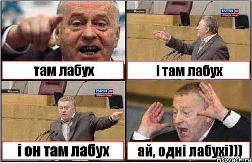 там лабух і там лабух і он там лабух ай, одні лабухі))), Комикс жиреновский