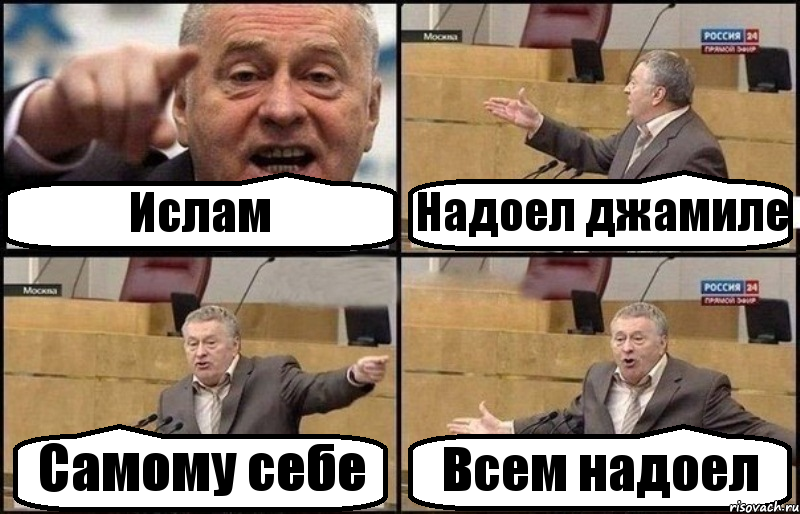 Ислам Надоел джамиле Самому себе Всем надоел, Комикс Жириновский