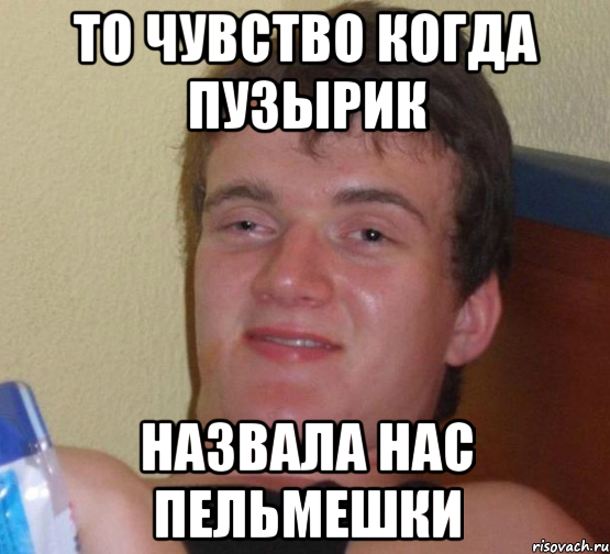 То чувство когда Пузырик назвала нас Пельмешки, Мем 10 guy (Stoner Stanley really high guy укуренный парень)