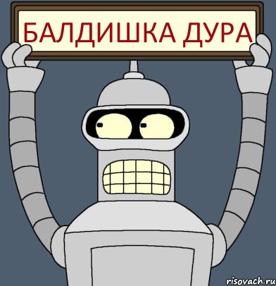 балдишка дура, Комикс Бендер с плакатом