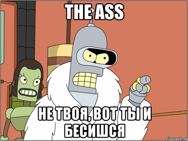 The Ass не твоя, вот ты и бесишся, Мем Бендер