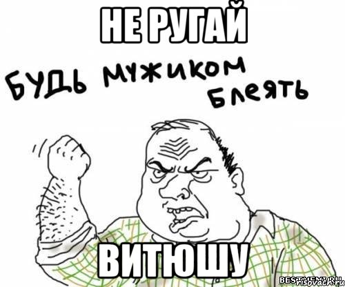 не ругай витюшу, Мем блять