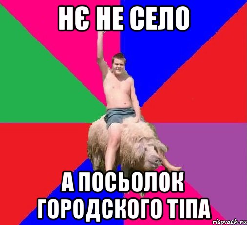 НЄ НЕ СЕЛО А ПОСЬОЛОК ГОРОДСКОГО ТІПА