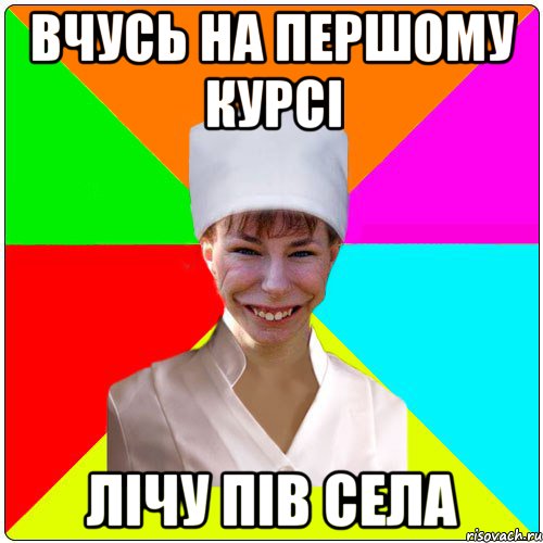 ВЧУСЬ НА ПЕРШОМУ КУРСІ ЛІЧУ ПІВ СЕЛА