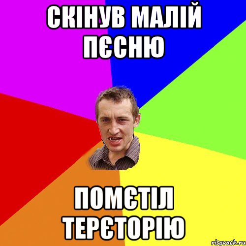 Скінув малій пєсню Помєтіл терєторію, Мем Чоткий паца