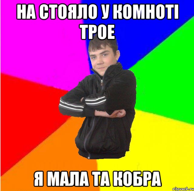 На стояло у комнотi трое я мала та кобра