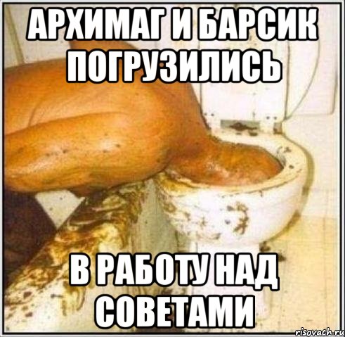 Архимаг и Барсик погрузились в работу над Советами, Мем Дайвер