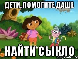 Дети, помогите Даше найти сыкло