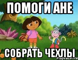 помоги Ане собрать чехлы